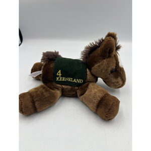 Aurora Plush Horse 7" Stuffed Animal Toy KEENELAND Bean Bag with Galloping Sound